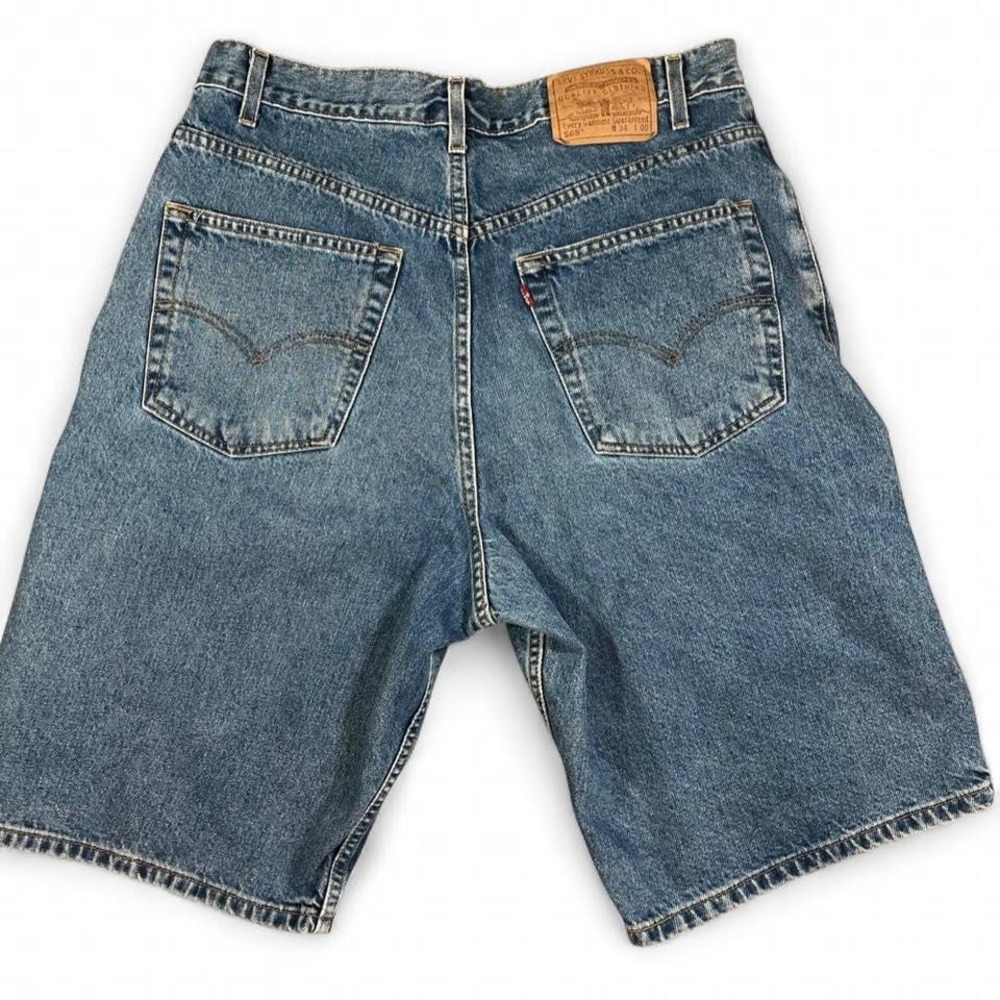 Men's‎ Vintage Levi's Blue Denim Jorts 100% Cotton Size 34" - Picture 2 of 6